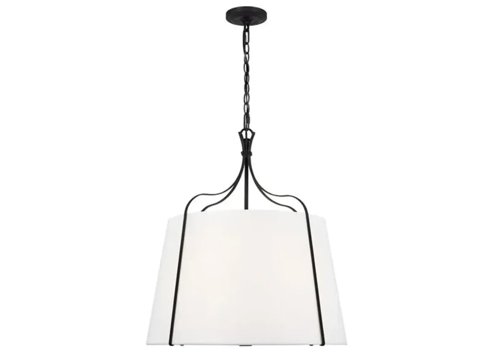 Visual Comfort - Leander Large Hanging Shade - Black