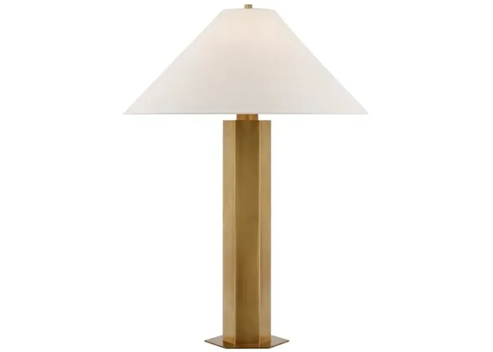 Visual Comfort - Olivier Medium Table Lamp - Hand-Rubbed Antique Brass - Gold