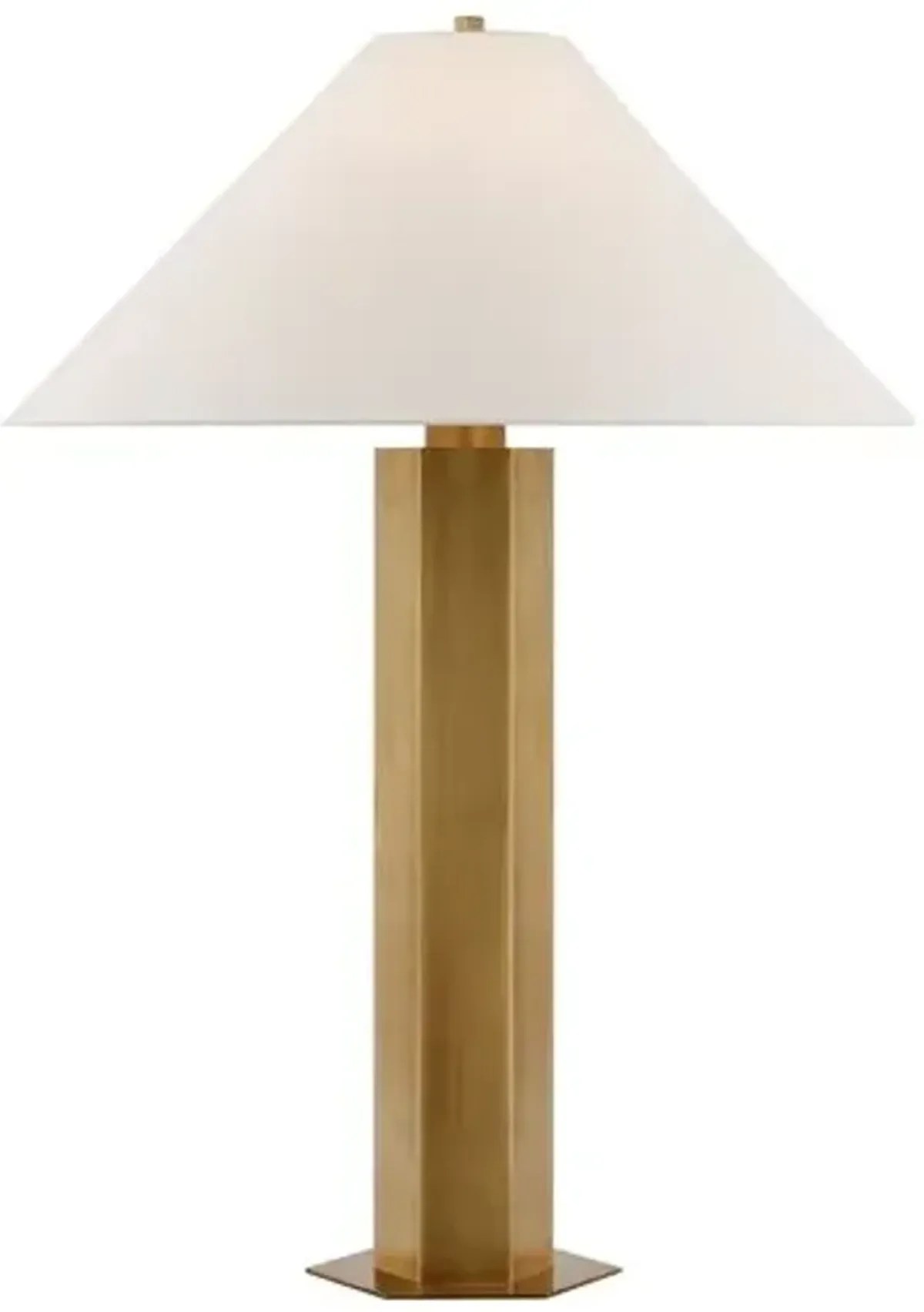 Visual Comfort - Olivier Medium Table Lamp - Hand-Rubbed Antique Brass - Gold