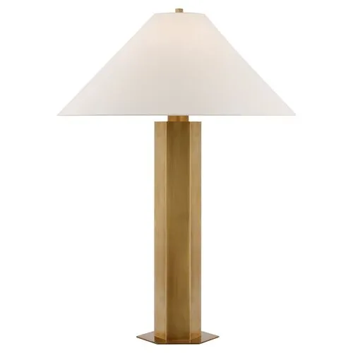 Visual Comfort - Olivier Medium Table Lamp - Hand-Rubbed Antique Brass - Gold