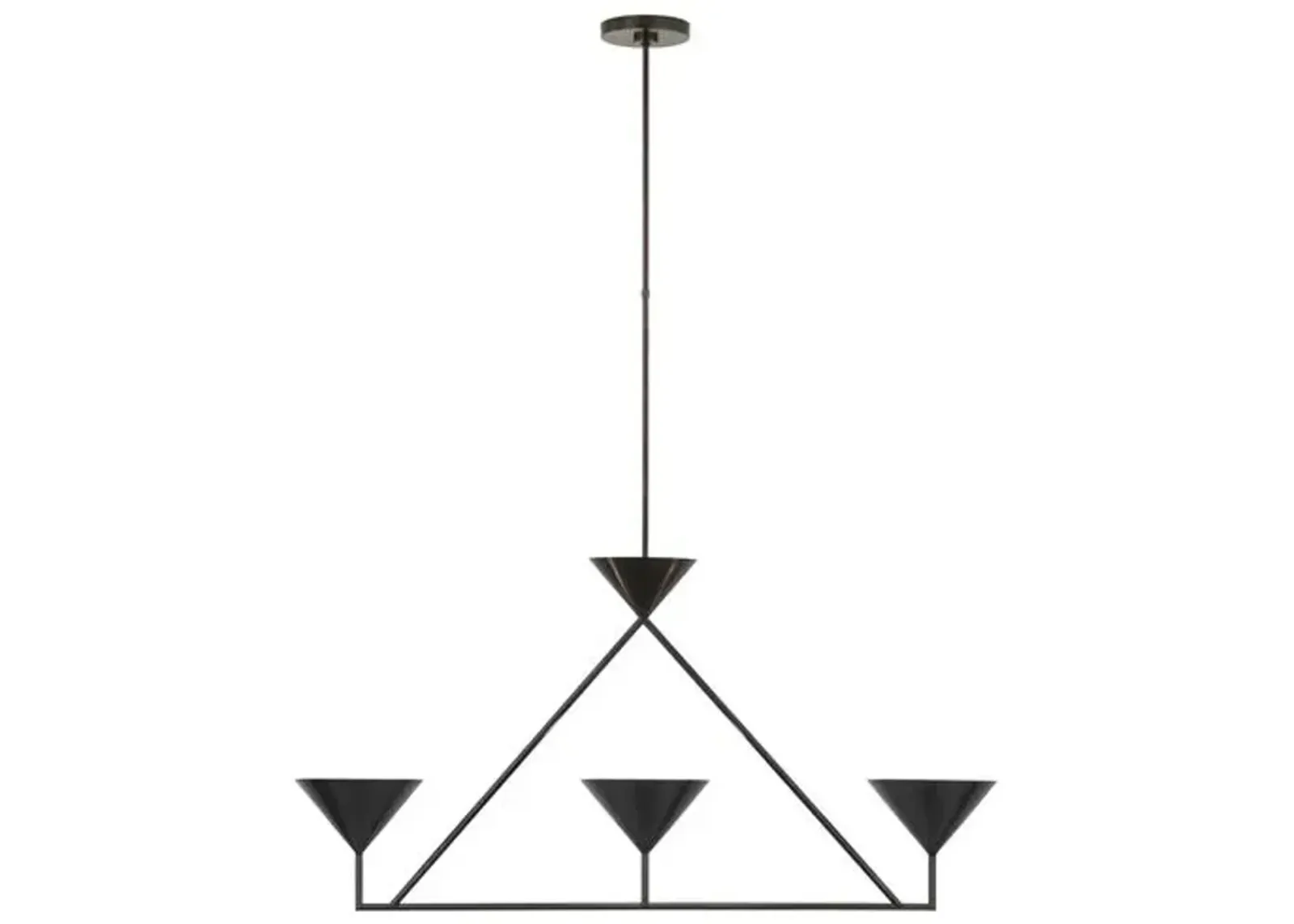 Visual Comfort - Orsay Medium 3-Light Chandelier - Black