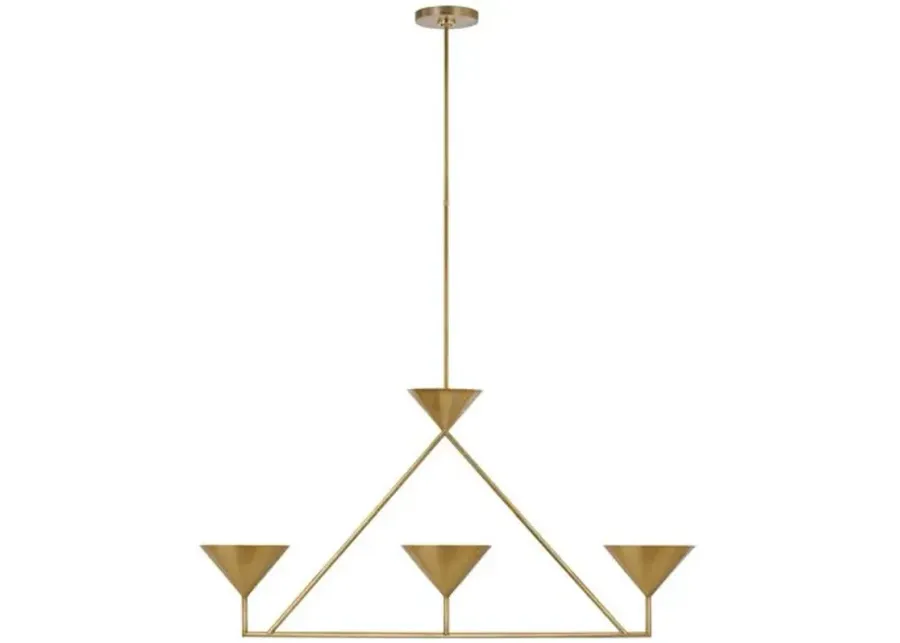 Visual Comfort - Orsay Medium 3-Light Chandelier - Gold