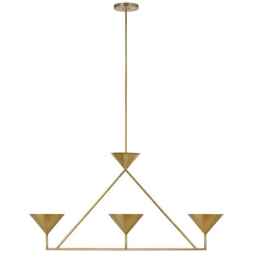 Visual Comfort - Orsay Medium 3-Light Chandelier - Gold