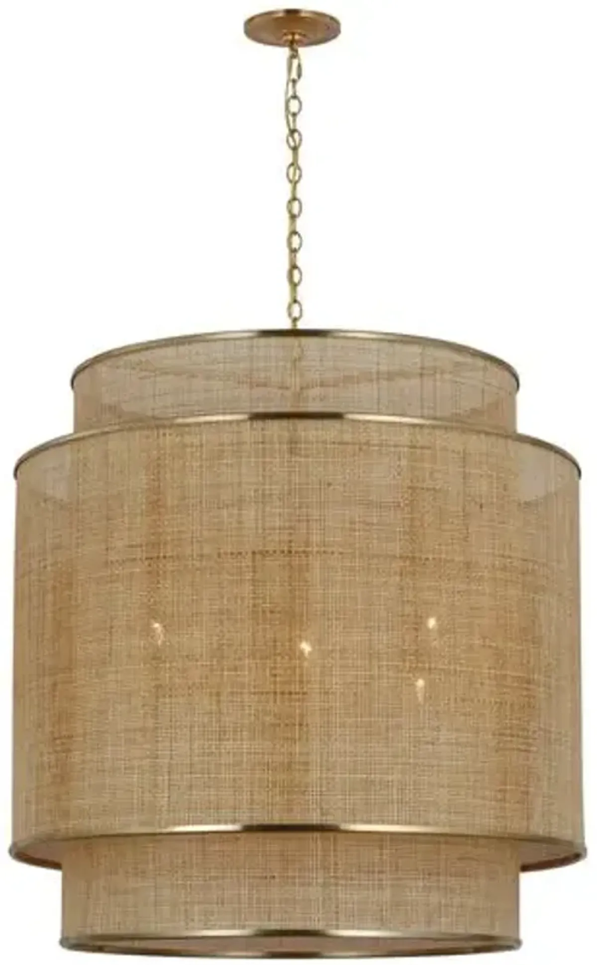 Visual Comfort - Linley Extra Large Hanging Shade - Brown