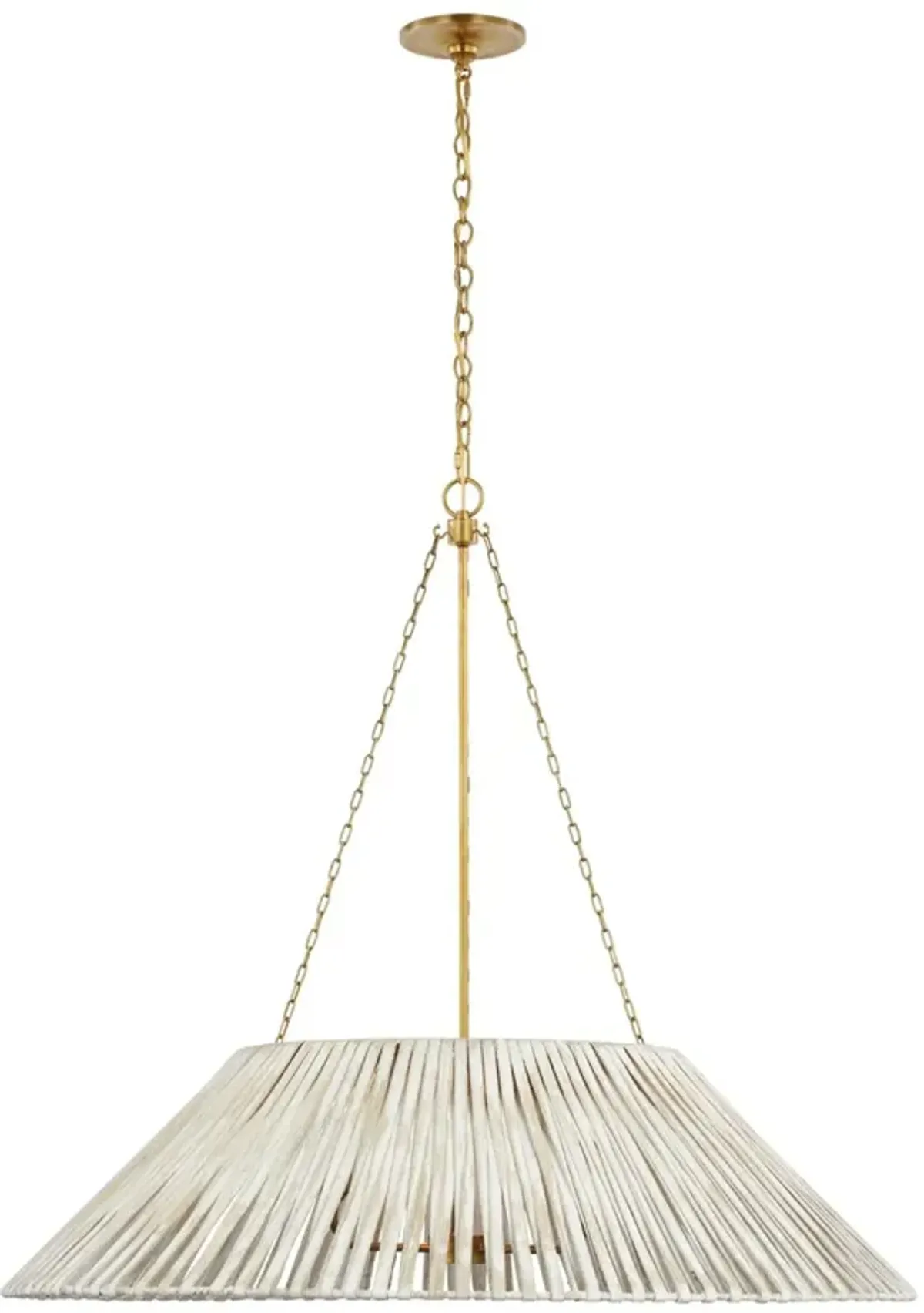 Visual Comfort - Corinne Extra Large Wrapped Hanging Shade - White