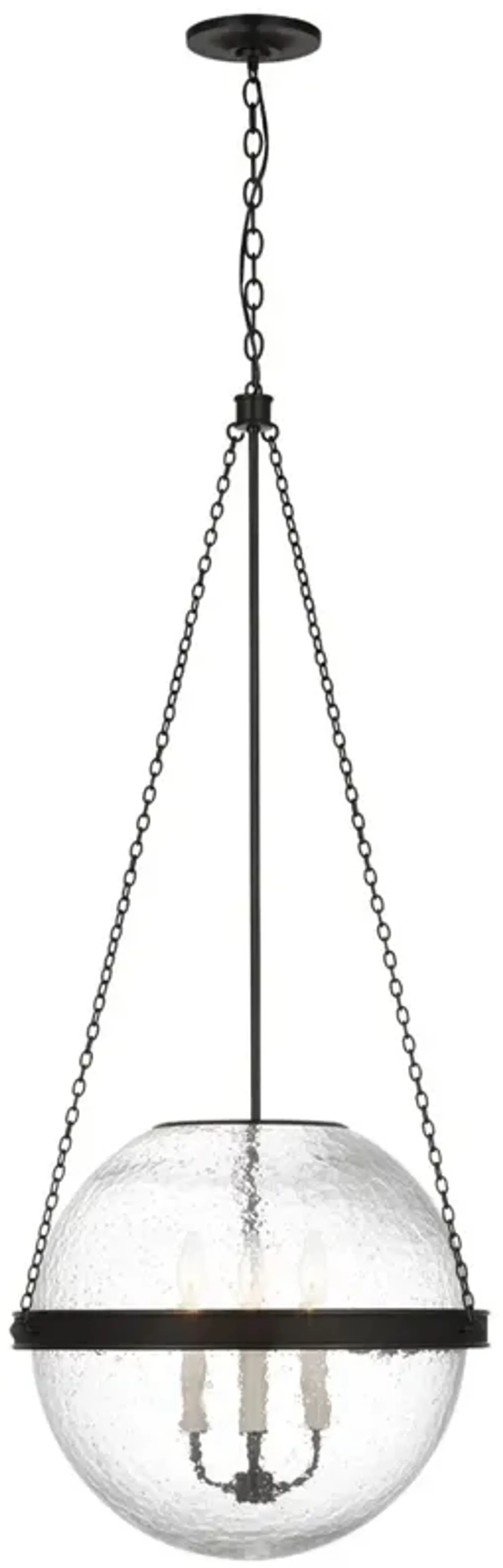 Visual Comfort - Reese 18" Globe Pendant - Black