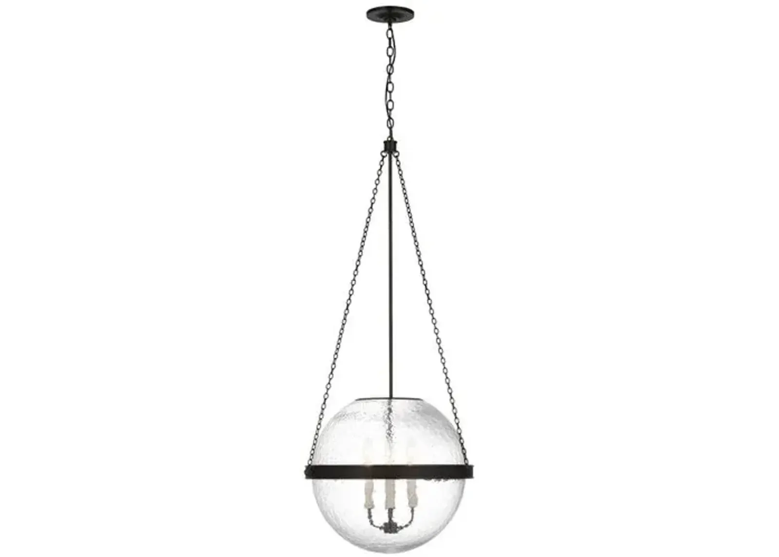 Visual Comfort - Reese 18" Globe Pendant - Black