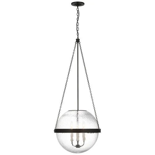 Visual Comfort - Reese 18" Globe Pendant - Black