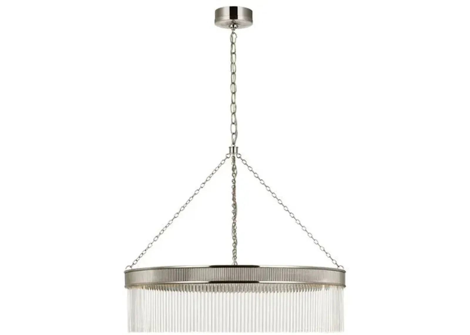 Visual Comfort - Menil Large Chandelier - Silver