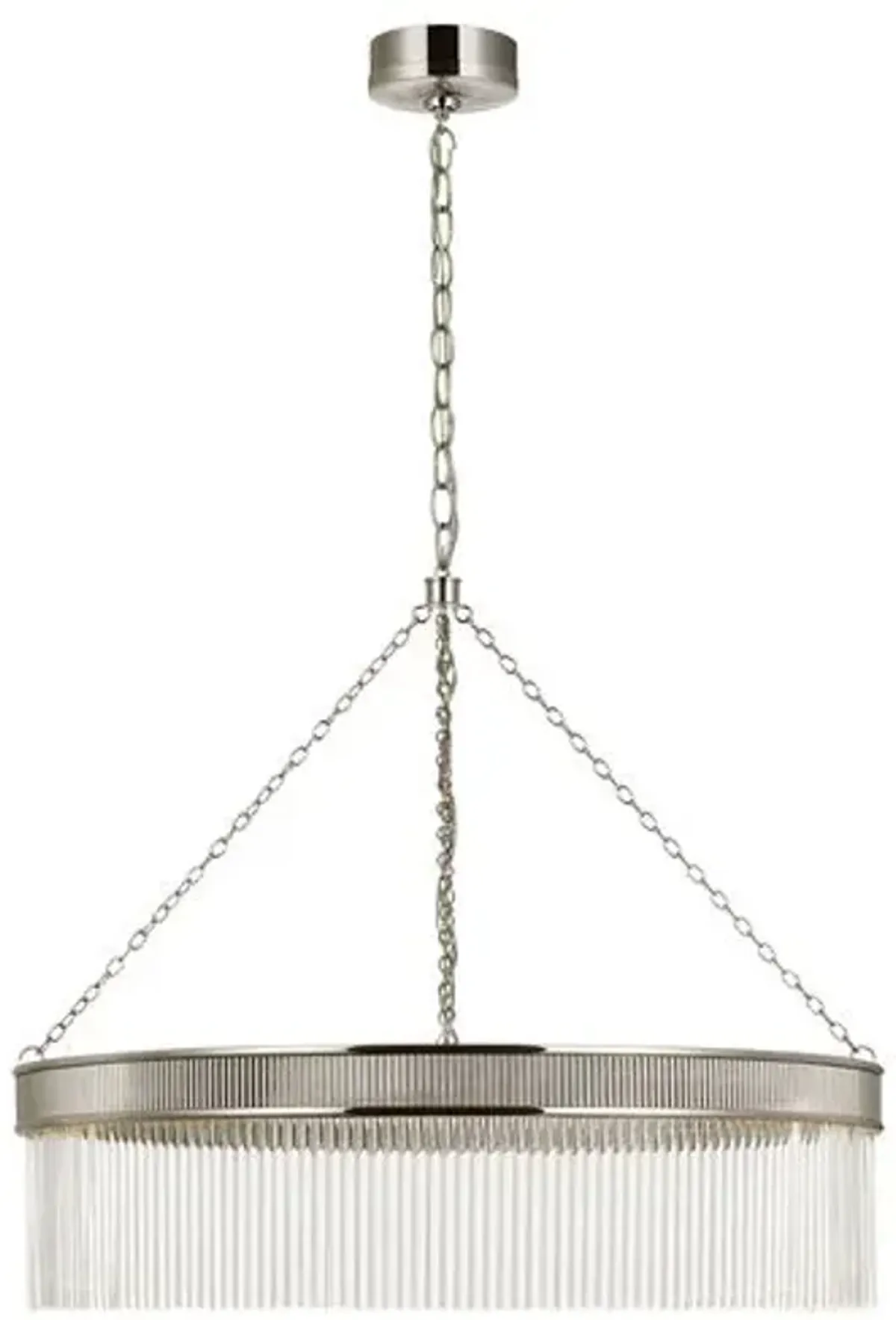 Visual Comfort - Menil Large Chandelier - Silver