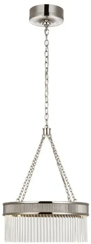 Visual Comfort - Menil Medium Chandelier - Silver