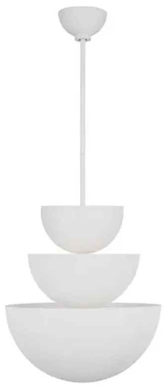 Visual Comfort - Beaunay Large Chandelier - Cast Plaster - White