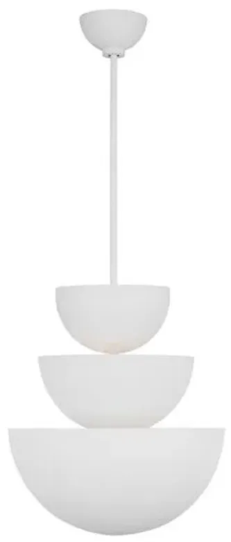 Visual Comfort - Beaunay Large Chandelier - Cast Plaster - White