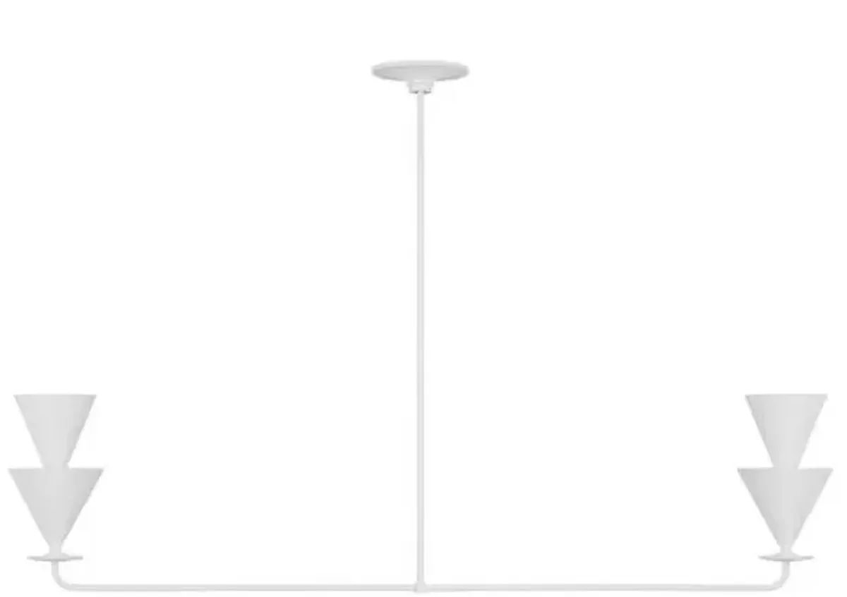 Visual Comfort - Cornet Linear Chandelier - Cast Plaster - White