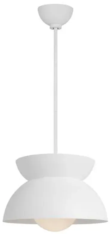 Visual Comfort - Beaunay Casual Pendant - Cast Plaster - White