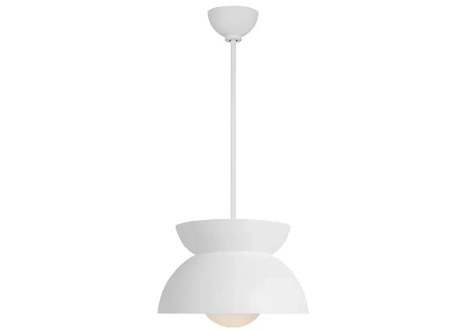 Visual Comfort - Beaunay Casual Pendant - Cast Plaster - White