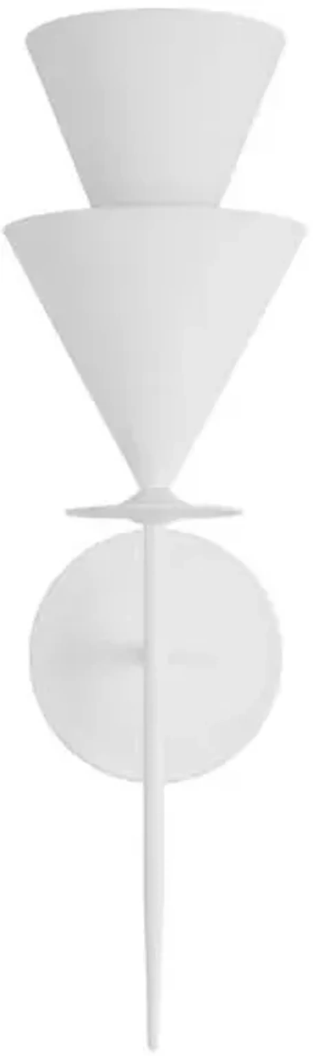 Visual Comfort - Cornet Large Wall Sconce - Cast Plaster - White