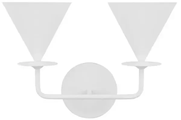 Visual Comfort - Cornet Double Wall Sconce - Cast Plaster - White
