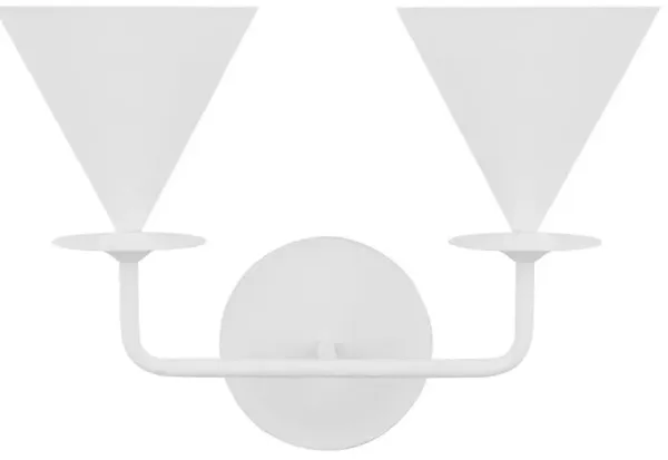 Visual Comfort - Cornet Double Wall Sconce - Cast Plaster - White