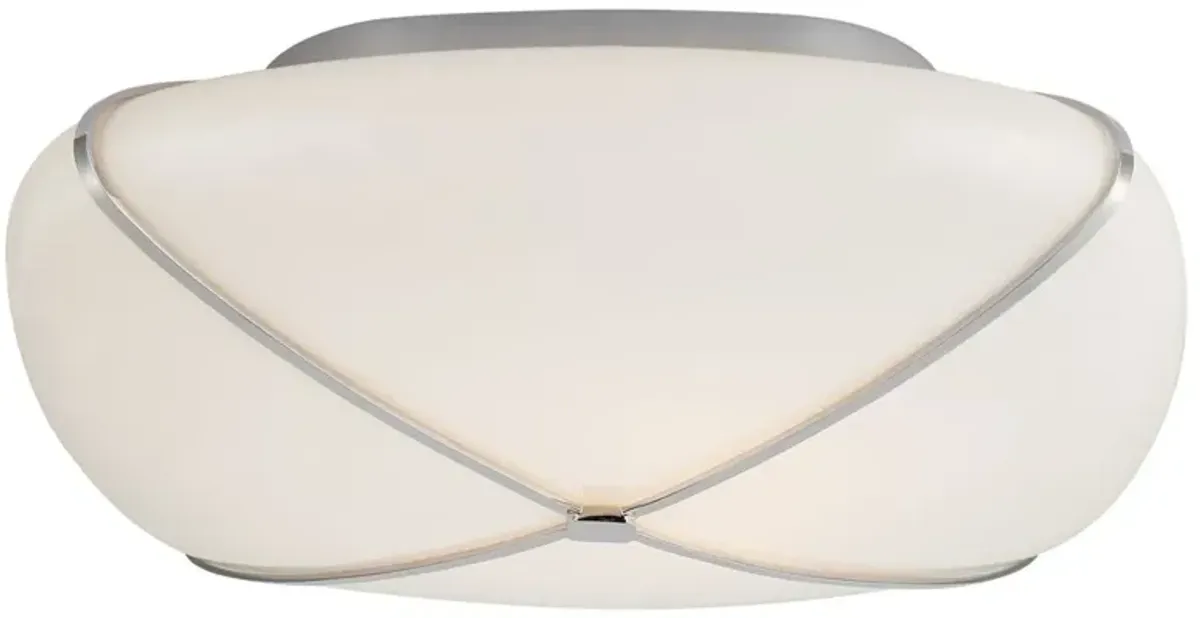 Visual Comfort - Fondant 14" Flush Mount - Silver