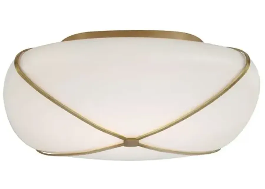 Visual Comfort - Fondant 14" Flush Mount - Gold