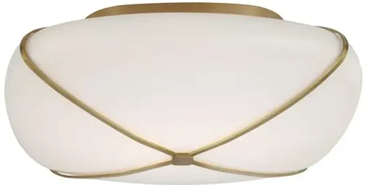 Visual Comfort - Fondant 14" Flush Mount - Gold