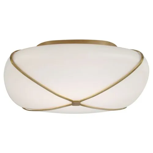 Visual Comfort - Fondant 14" Flush Mount - Gold