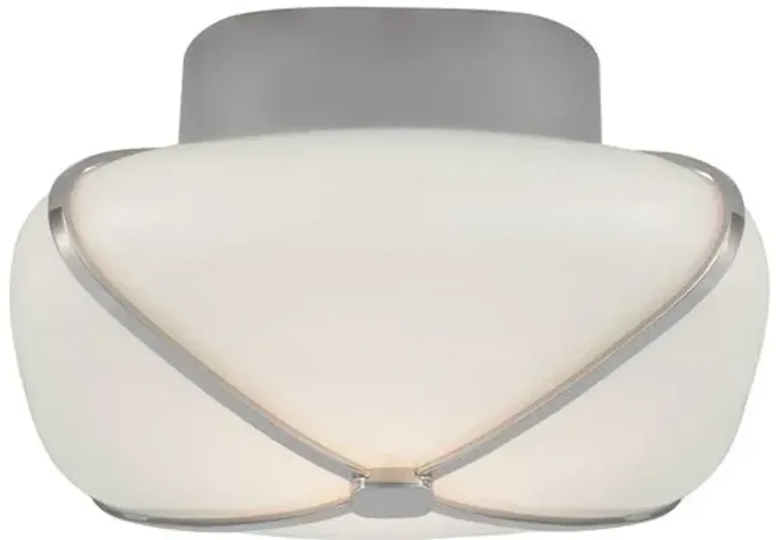 Visual Comfort - Fondant 9" Flush Mount - Silver