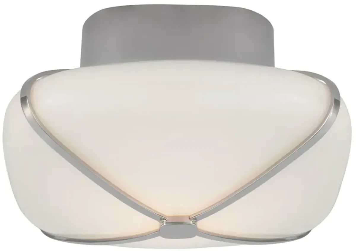 Visual Comfort - Fondant 9" Flush Mount - Silver