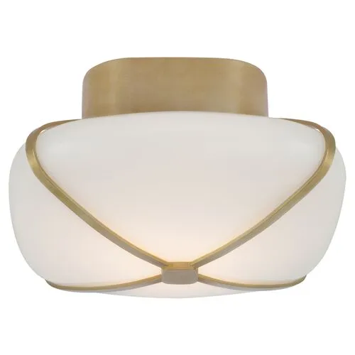 Visual Comfort - Fondant 9" Flush Mount - Gold