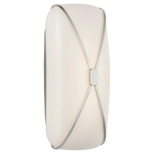 Visual Comfort - Fondant 13" Linear Bath Wall Sconce - Silver