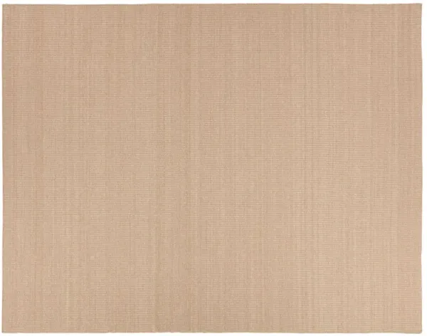  Facet Handmade Indoor/Outdoor Solid Tan Area Rug (2'X3')