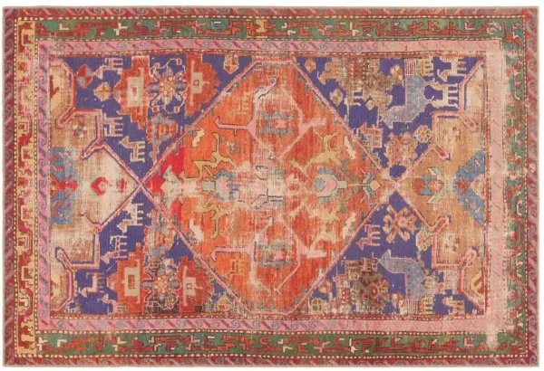 Vibe by Sancho Medallion Orange/Purple Area Rug