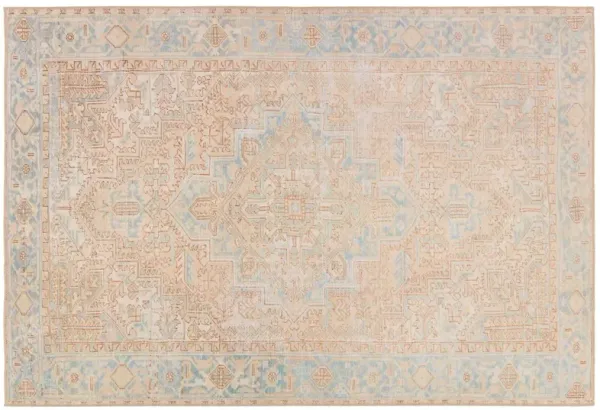 Vibe by Mabel Medallion Beige/Blue Runner Rug