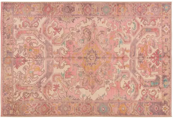 Vibe by  Elanor Medallion Pink/Purple Area Rug