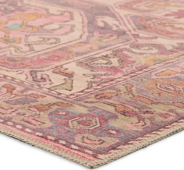 Vibe by  Elanor Medallion Pink/Purple Area Rug