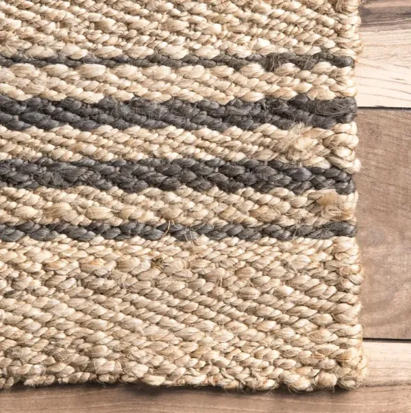 Sycamore Striped Jute Area Rug