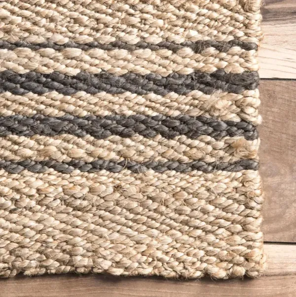Sycamore Striped Jute Area Rug