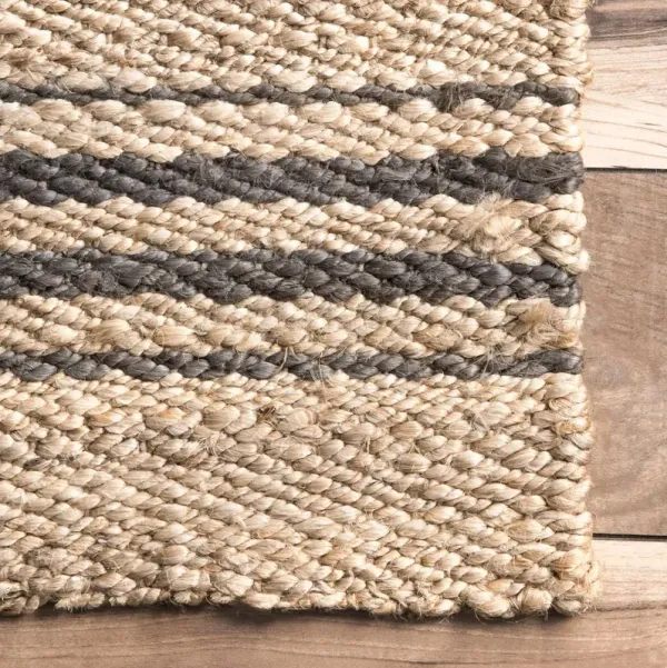 Sycamore Striped Jute Area Rug