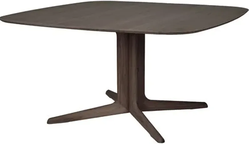 Corto Square Dining Table - Brown Varnished Oak - Ethnicraft