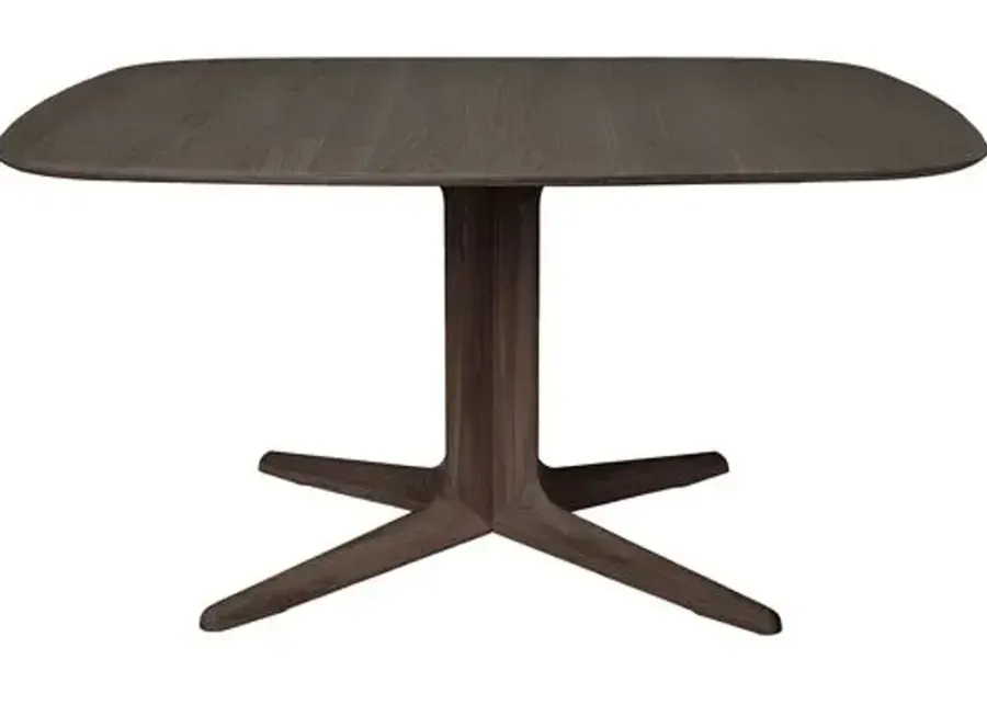 Corto Square Dining Table - Brown Varnished Oak - Ethnicraft