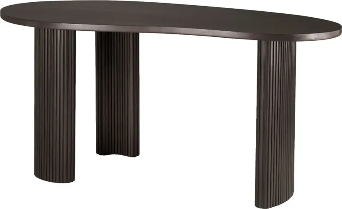 Boomerang Desk, Dark Brown