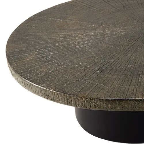 Slice Oval Coffee Table - Ethnicraft - Handcrafted - Brown