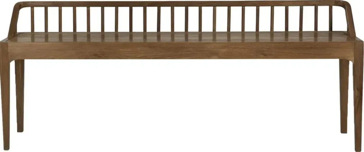 Spindle Reclaimed Teak Dining/Entry Bench