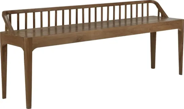 Spindle Reclaimed Teak Dining/Entry Bench