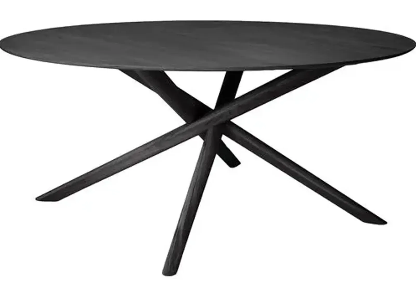 Mikado Circular Dining Table - Black Oak - Ethnicraft