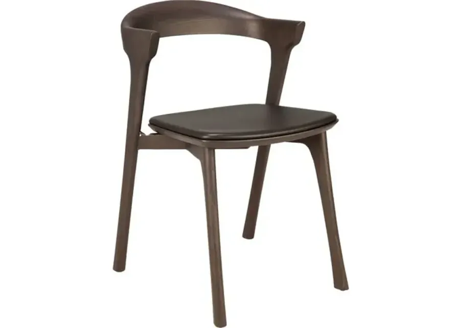 Bok Upholstered Dining Chair - Brown Oak - Ethnicraft