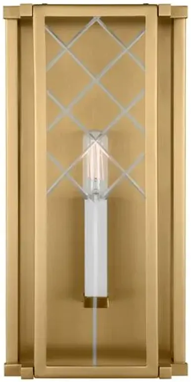 Visual Comfort - Erro Medium Wall Lantern - Burnished Brass - Gold