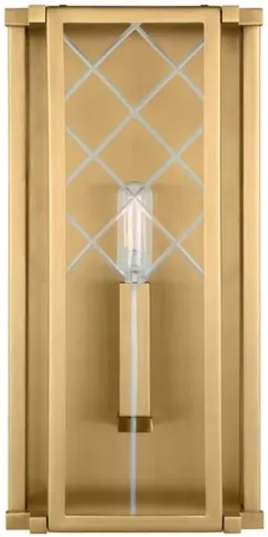 Visual Comfort - Erro Medium Wall Lantern - Burnished Brass - Gold