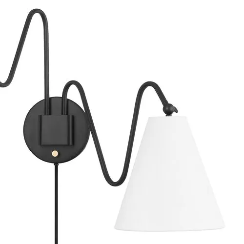 Onda 2-Light Portable Wall Sconce - Tali Roth for Mitzi - Black